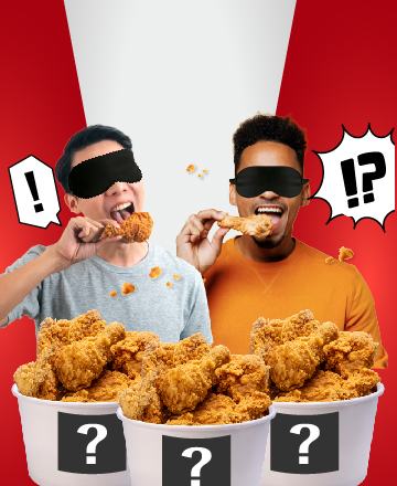 炸雞盲吃挑戰賽