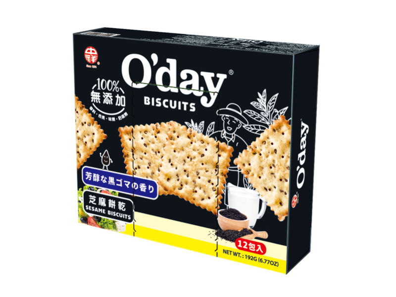 【中祥食品】O'day 芝麻餅乾(12入盒裝)